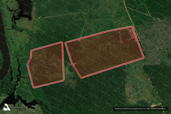 Imagem de satélite de Infração da Flora em Apuí - AM