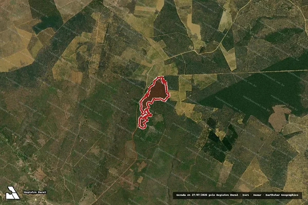 Imagem de satélite de Infração da Flora em Cândido Sales - BA