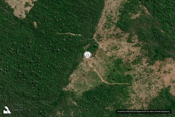 Imagem de satélite de Infração de Licenciamento(Não Classificada-Móvel) em São Félix do Xingu - PA (marcador da localização)