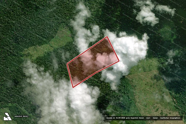 Imagem de satélite de Infração Ambiental em Lábrea - AM