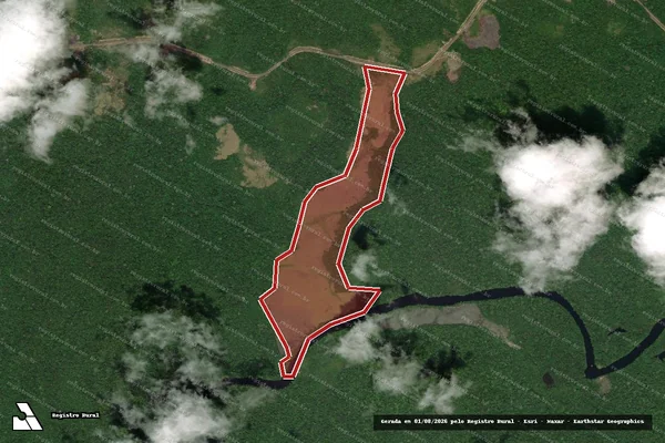 Imagem de satélite de Infração Ambiental em Calçoene - AP