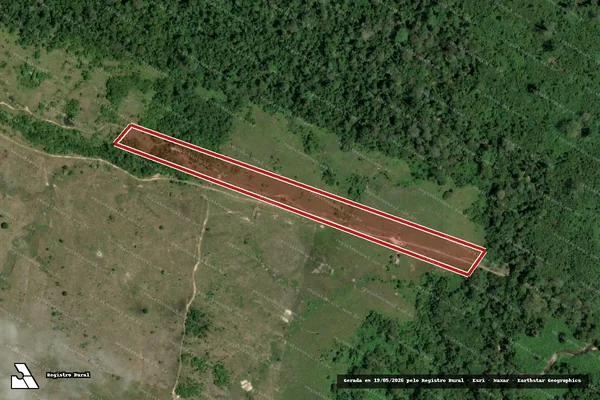 Imagem de satélite de Infração Ambiental em Caroebe - RR
