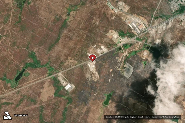 Imagem de satélite — Embargo IBAMA — Infração de Licenciamento(Não Classificada-Móvel) — Sobral/CE
