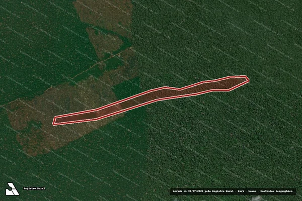 Imagem de satélite de Infração da Flora em Lábrea - AM