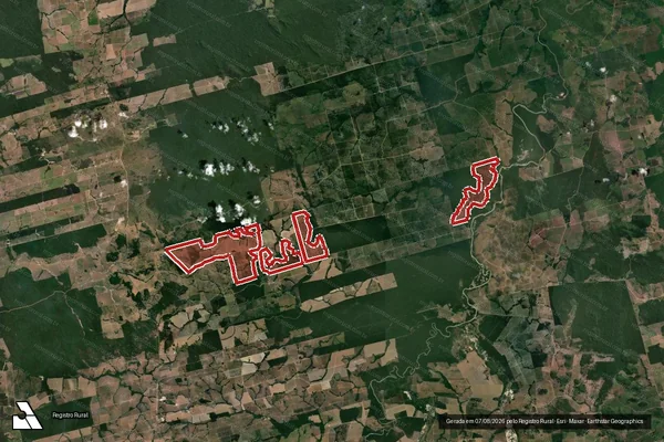 Imagem de satélite de Infração Ambiental em Altamira - PA