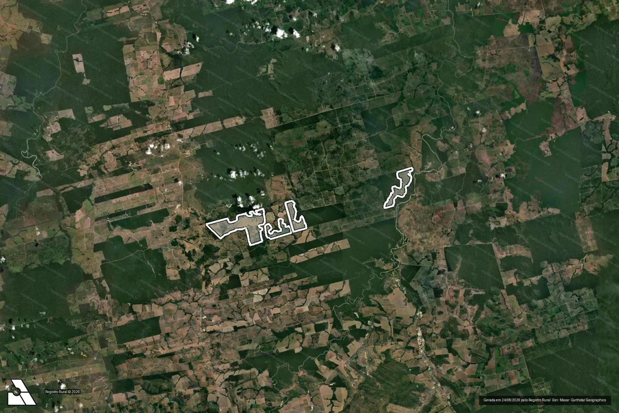 Imagem aérea do item A