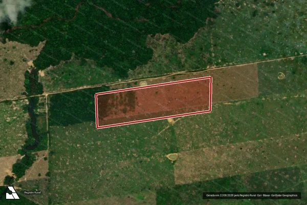 Imagem de satélite de Infração da Flora em Porto Velho - RO
