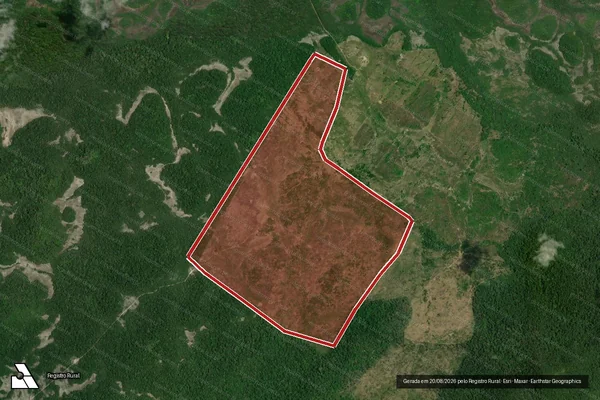 Imagem de satélite de Infração Ambiental em Cantá - RR