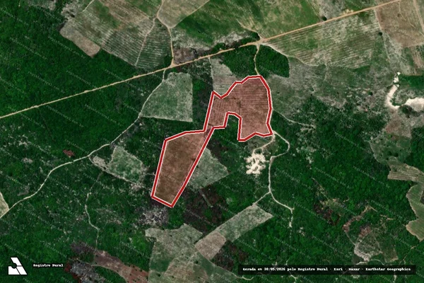 Imagem de satélite — Embargo Ambiental — Baía Da Traição/PB