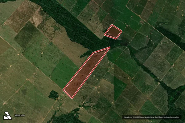 Imagem de satélite de Infração da Flora em Porto Velho - RO
