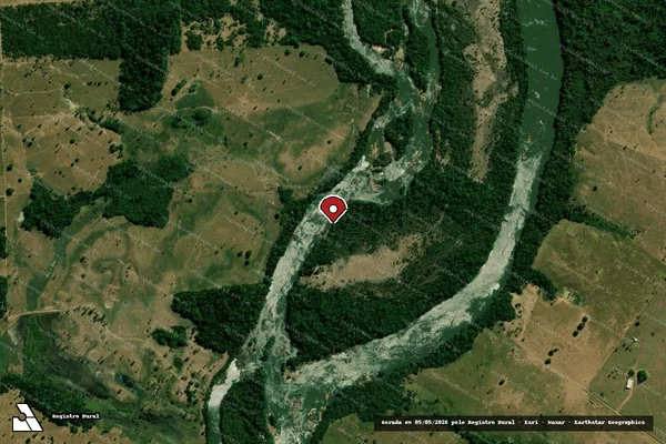 Imagem de satélite — Embargo IBAMA — Infração Ambiental - Ji-Paraná/RO