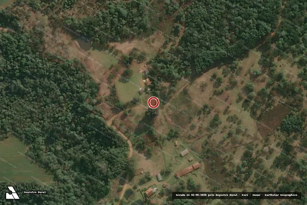 Imagem de satélite — Embargo IBAMA — Infração Ambiental - Bituruna/PR