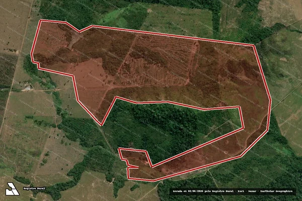 Imagem de satélite de Infração da Flora em São Félix do Xingu - PA