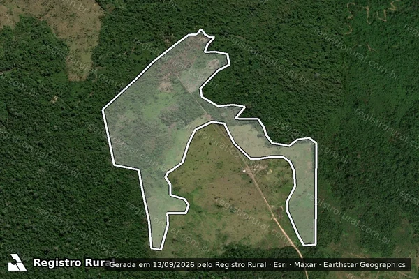 Imagem de satélite de Infração da Flora em São Félix do Xingu - PA