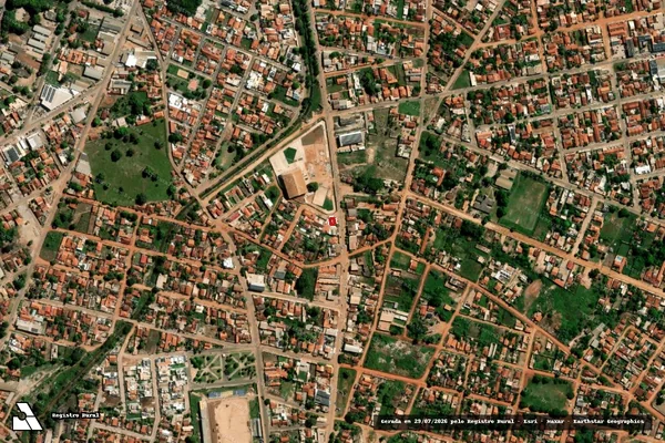 Imagem de satélite de Infração da Flora em Cáceres - MT