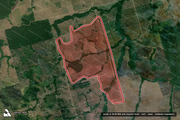 Imagem de satélite de Infração Ambiental em Novo Progresso - PA