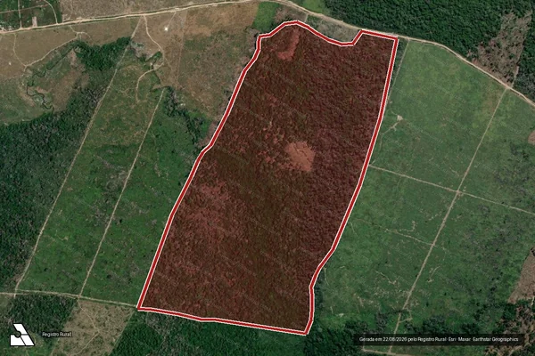Imagem de satélite de Infração Ambiental em Goianésia do Pará - PA