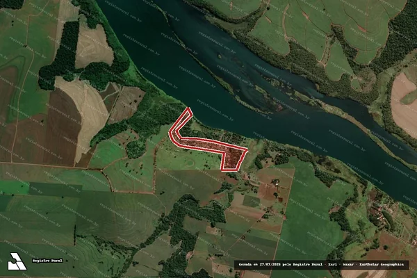 Imagem de satélite de Infração Ambiental em Centenário do Sul - PR