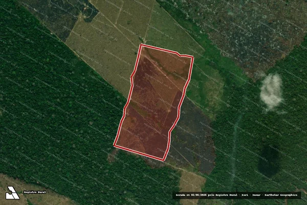 Imagem de satélite de Infração da Flora em Lábrea - AM