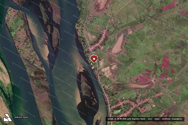 Imagem de satélite de Infração da Flora em Porto Real do Colégio - AL (marcador da localização)
