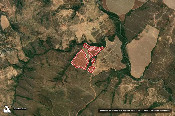 Imagem de satélite — Embargo IBAMA — Infração da Flora — Formoso/MG