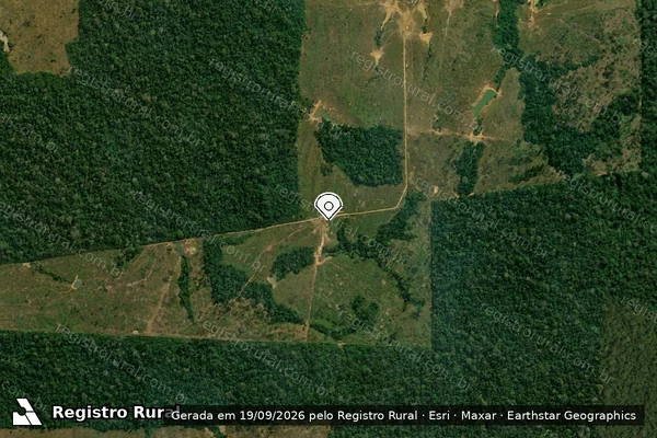 Imagem de satélite — Embargo IBAMA — Infração da Flora - Porto Velho/RO