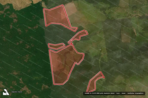 Imagem de satélite de Infração referente a Qualidade Ambiental em Guarantã do Norte - MT