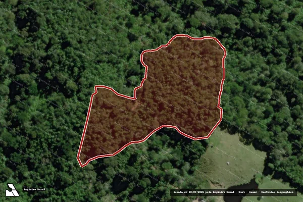 Imagem de satélite de Infração Ambiental em Gandu - BA