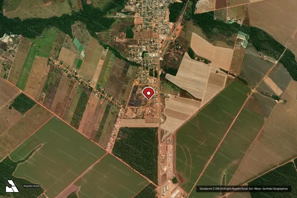 Imagem de satélite — Embargo IBAMA — Infração de Administração Ambiental(Não Classificada-Móvel) - Nova Maringá/MT