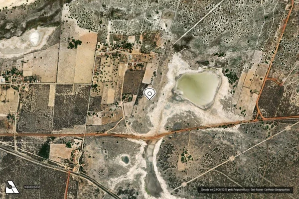 Imagem de satélite de Infração Ambiental em Natal - RN (marcador da localização)