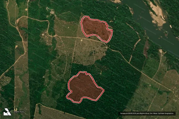 Imagem de satélite de Infração Ambiental em Machadinho D'Oeste - RO