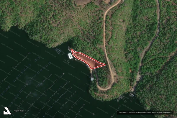Imagem de satélite — Embargo IBAMA — Infração da Flora - Piranhas/AL