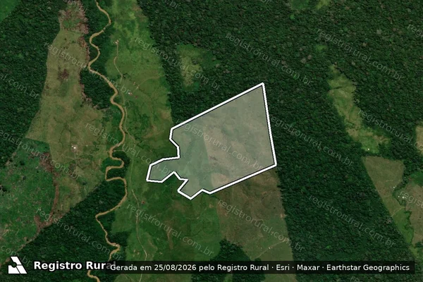 Imagem de satélite de Infração da Flora em Tarauacá - AC