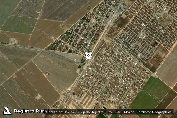 Imagem de satélite — Embargo IBAMA — Infração Ambiental - São Miguel dos Campos/AL