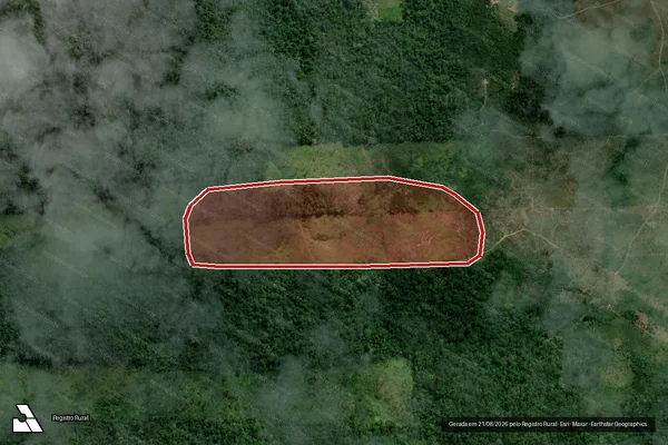 Imagem de satélite de Infração da Flora em Pacajá - PA