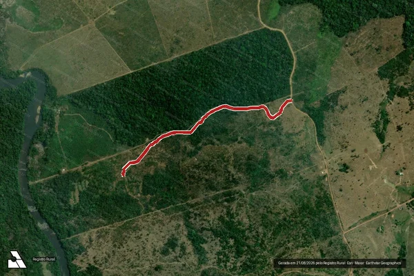 Imagem de satélite de Infração da Flora em Apuí - AM