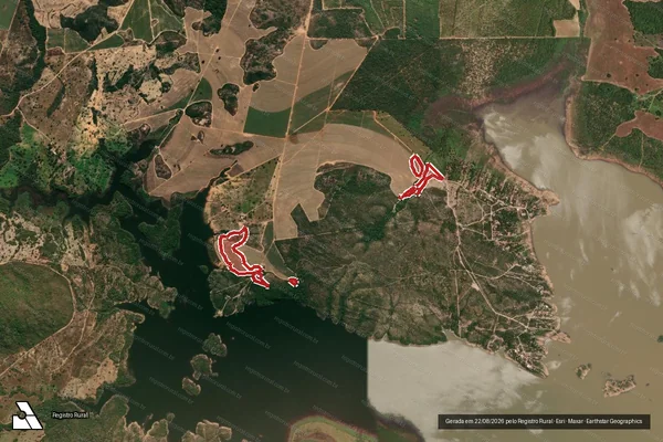 Imagem de satélite de Infração da Flora em Uruaçu - GO