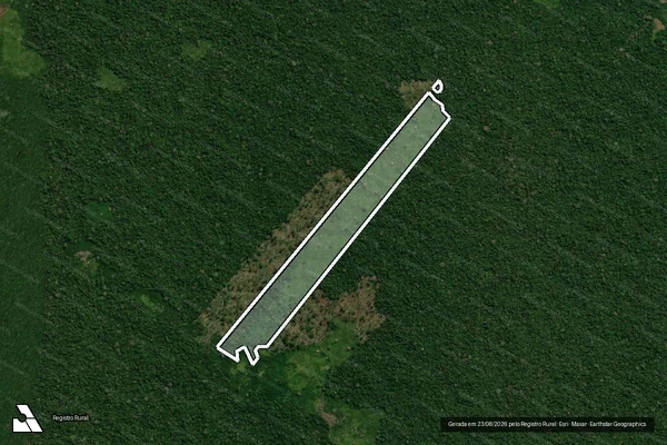 Imagem de satélite de Infração da Flora em Tarauacá - AC