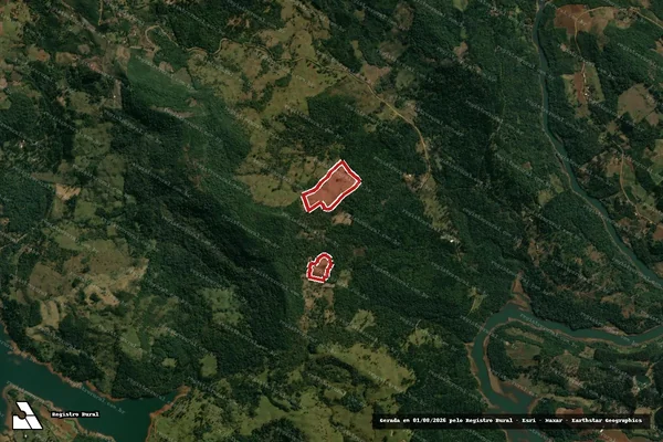 Imagem de satélite de Infração Ambiental em Pinhão - PR