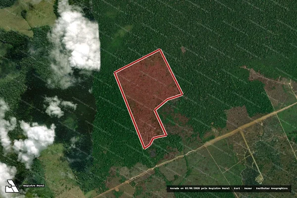 Imagem de satélite de Infração da Flora em Lábrea - AM