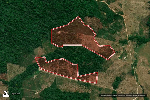 Imagem de satélite de Infração da Flora em São Félix do Xingu - PA