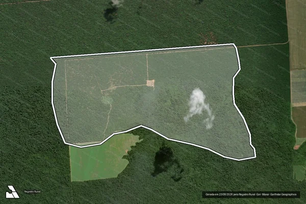 Imagem de satélite de Infração Ambiental em Paragominas - PA