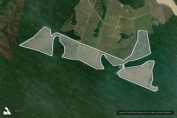 Imagem de satélite de Infração da Flora em Itaituba - PA