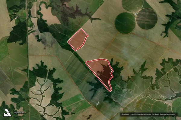 Imagem de satélite — Embargo IBAMA — Infração da Flora - Ulianópolis/PA