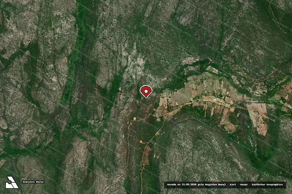 Imagem de satélite — Embargo IBAMA — Infração Ambiental — Oliveira dos Brejinhos/BA