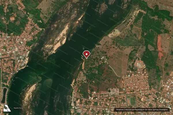 Imagem de satélite — Embargo IBAMA — Infração Ambiental - Porto Franco/MA
