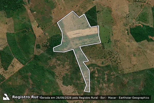 Imagem de satélite — Embargo IBAMA — Infração da Flora — Lajeado Novo/MA