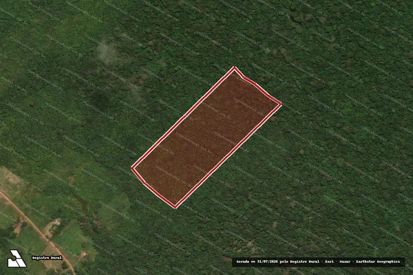 Imagem de satélite de Infração Ambiental em Porto Velho - RO