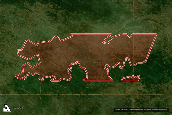 Imagem de satélite de Infração Ambiental em Santa Terezinha - MT