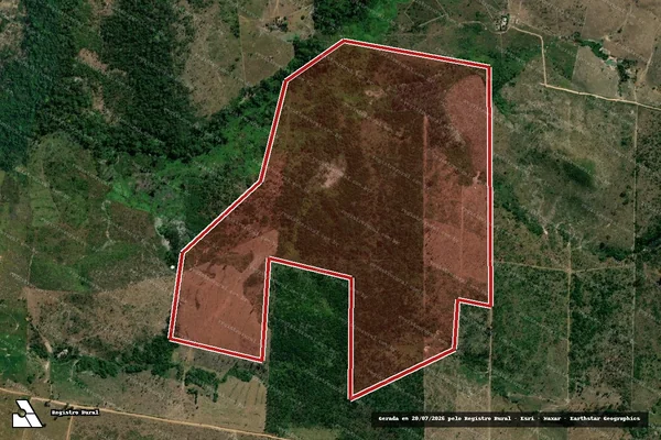 Imagem de satélite de Infração Ambiental em Colniza - MT